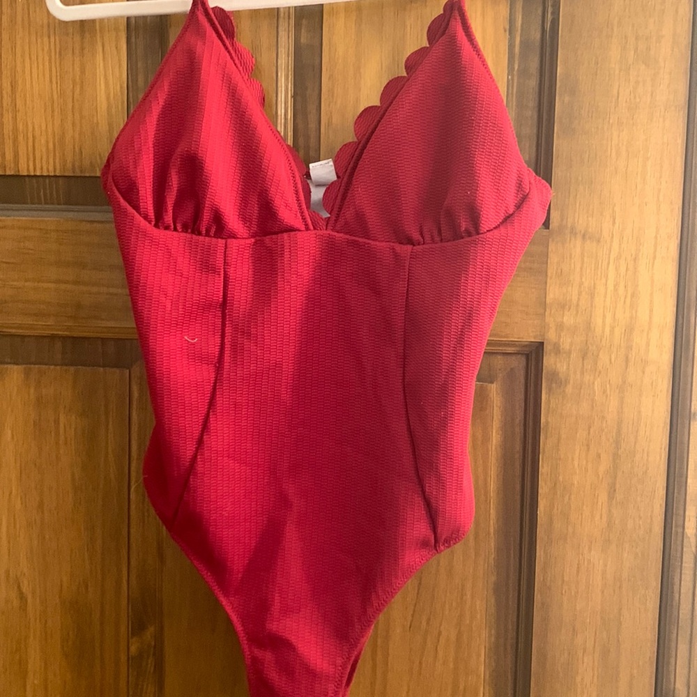 Red bathing suit size XL